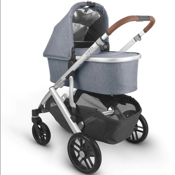 UPPAbabyV2 2021 Bassinet Frame w/ Liner, Gregory (Blue Mélange/Silver) NO CANOPY - Picture 2 of 4